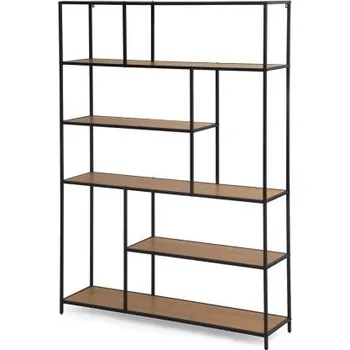 police Regál ZELCAN 5, přírodní/kov + vyzvednutí ZDARMA