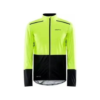 Cyklistická bunda CRAFT Adv Endur Hydro M žlutá s černou 1910525-851999 L; Černá bunda + DÁREK DLE VÝBĚRU!