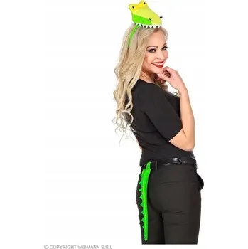 Karnevalový kostým Kostým Widmann Krokodýl Sada ocas a čelenka