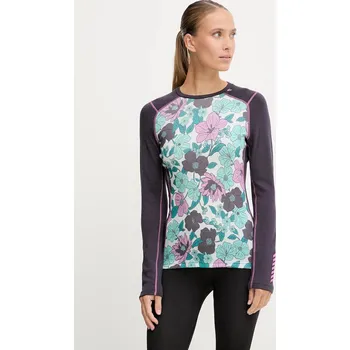 Pánské oblečení Funkční triko s dlouhým rukávem Helly Hansen LIFA MERINO 49379 fialová 49X, vel. L