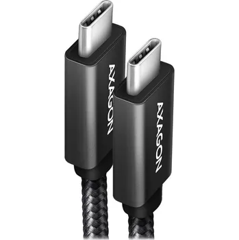 AXAGON datový a nabíjecí kabel USB-C na USB-C / USB3.2 Gen 2 / 5A / PD 100W / opletený / 1,5m / černý