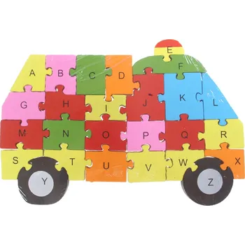 Dřevěná hračka Vzdělávací dřevěné puzzle-Sanitka