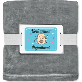 Prostěradlo Deka Upominkarnia flanelová 120 cm x 150 cm šedá