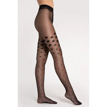 Dámské punčochy Fiore Natalie 15 DEN G6082 barva:černá 5-XL