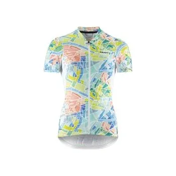 cyklistický dres CRAFT ADV Endur Graphic W bílá 1914542-900007 M; Modrá dres + DÁREK DLE VÝBĚRU!