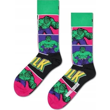 Pánské ponožky Ponožky Happy Socks MARVEL Avengers - zelené / Hulk 36-40