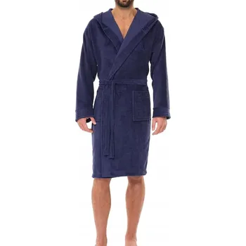 Pánský župan L&L PÁNSKÝ ŽUPAN 2521 XXL TMAVĚ MODRÝ