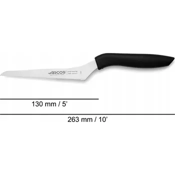 Arcos Univerzální zakřivený Nůž NIZA, délka čepele 130 mm / celková délka 265 mm