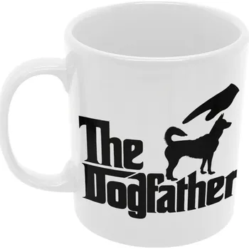 Hrnek-The Dogfather - bílý