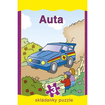 Leporelo Skládanky puzzle-Auta - Dana Winklerová
