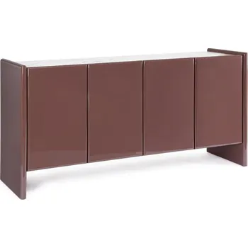 Komoda BIZZOTTO Dřevěná komoda OTILIA cihlová 163x80 cm