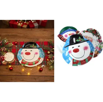 Vánoční podnos z plastu 30x29,5x1,5 cm MIX VZORŮ