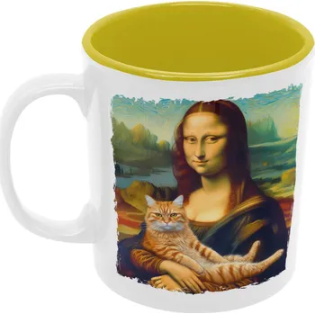 Hrnek-Úsměv Mňauny Lisy - bílý/béžový