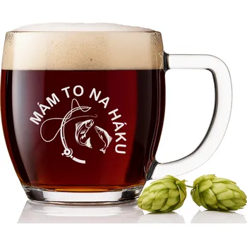 Sklenice Dekorant Pivní třetinka pro rybáře VIENNA 300 ml 1KS