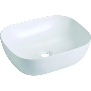 Bathco 4072 - Umyvadlo na desku OLEA 49x40 cm porcelán/bílá