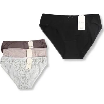 Kalhotky Dámské kalhotky DYANA hladké a s květinovým vzorem mix č.: 6305 - 1 ks