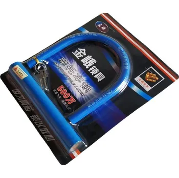 Zámek, blokáda, visací zámek na kolo ve tvaru písmene U 18x17,5 cm PEVNÝ