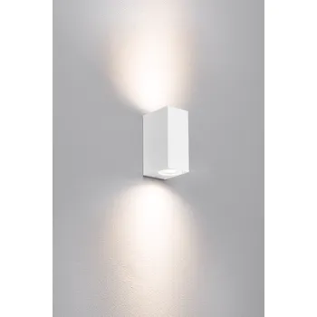 Nástěnné svítidlo CENTURY Axo LED nástěnné svítidlo hranaté 2xGU10 IP54 bílé, svícení dolů