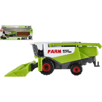 Hračka Kombajn plast 11cm na volný chod v krabici 27x12,5x6cm
