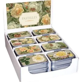 Cukrovinka Pastilky v plechové dóze Yellow Roses