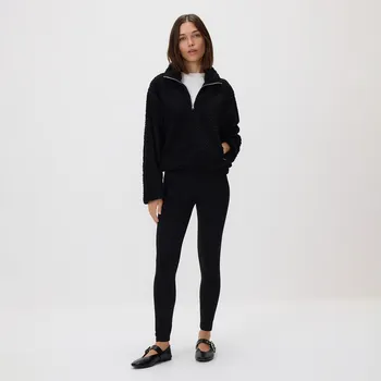 Dámské kalhoty Reserved - Legíny s&nbsp;vysokým podílem bavlny - černý - 013HT-99X - 013HT-99X-S