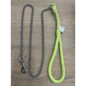 Vodítko pro psa Vodítko řetízkové malé a střední plemeno 120 - 130cm Barva: žlutá