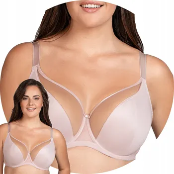 Podprsenka Vivisence 1079 béžová hladké košíčky tyl Měkká podprsenka 80J SOFT