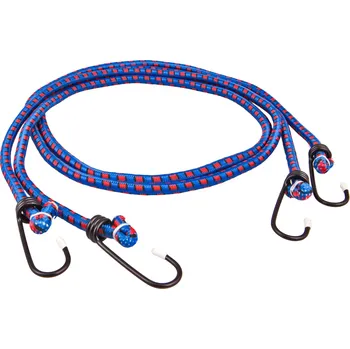 Upínací popruh 4Cars, Upínač pružný 2x80cm, průměr 8mm zakončeno kovovými háky