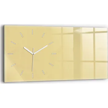 Hodiny Nástěnné hodiny kulatý dekorativní klasické kuchyňské 60x30 cm Barva krémová