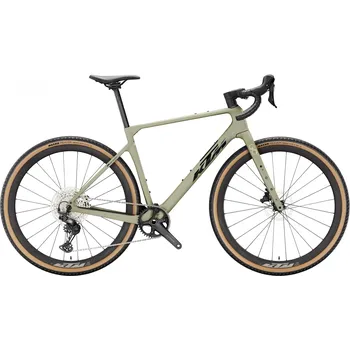 Jízdní kolo Gravelové kolo KTM GRAVELATOR ELITE 2026 – karbonový rám, Shimano GRX 1x12, karbonové ráfky Mavic Barva: Zelená, Velikost: M – karbonové gravelové kolo Shimano GRX 1x12, karbonové ráfky Mavic