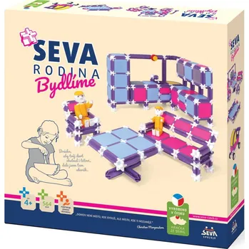 Stavebnice Seva Stavebnice SEVA RODINA Bydlíme plast 564ks v krabici 35x33x7cm