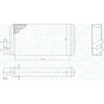 Výměník tepla Výměník tepla, vnitřní vytápění MAGNETI MARELLI 350218403000
