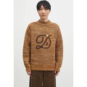 Dámský svetr Vlněný svetr Drôle de Monsieur La Maille D tressE, XL, hnědá, 82X