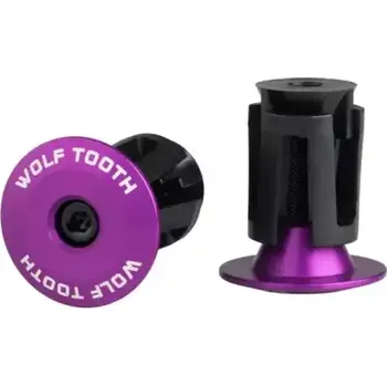 Řídítka Wolf Tooth Barplug koncovky Aluminium/Ultraviolet Purple