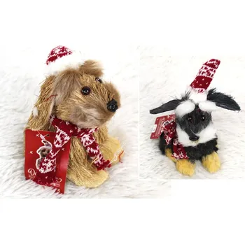 Vánoční dekorace Dekorace tráva, látka Vánoční PES 15 cm mix