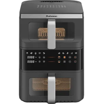 fritéza Rohnson Horkovzdušná fritéza se dvěma koši R-2892 - 3,5 / 6,5 l — Poškozený obal