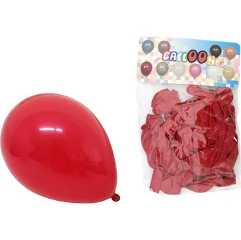 Latexové balóny 5 palců ČERVENÉ sada 50 ks cca 20 cm 55 g