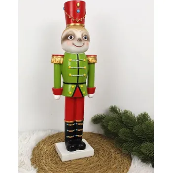 Figurka, dekorace z umělého materiálu LENIVEC ořechový sekáč 45x13x9 cm