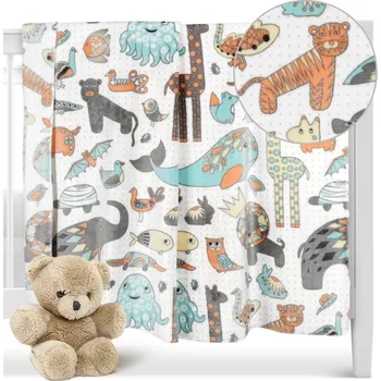 Dětská deka Dětská deka ZVÍŘÁTKA mikroplyš 100x75cm Český výrobce