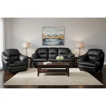 Sedací souprava Askont Jupiter 3 + 1 + 1 black