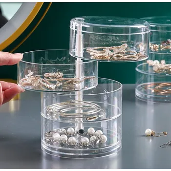 Úložný box Organizér, univerzální otočný 17 x 11 cm PRŮHLEDNÝ