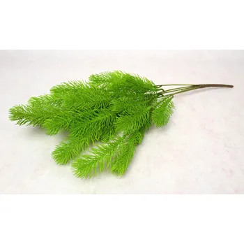 umělá květina Silikonová větvička PE BOROVICE ZELENÁ 4 stonky 50 cm