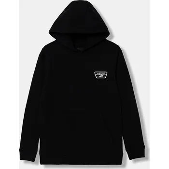 Chlapecká mikina Dětská bavlněná mikina Vans BY Full Patched II PO VN000JBEBLK1 černá 99X, vel. 165-173