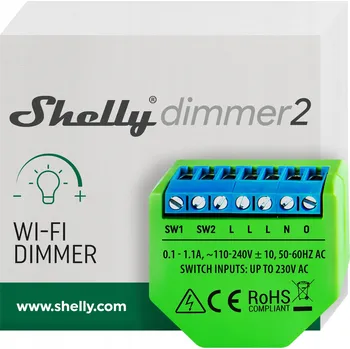 IP kamera Shelly Dimmer 2 - Stmívač osvětlení 230V WiFi