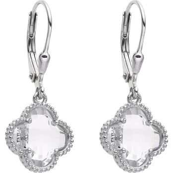 Náušnice Jan Kos jewellery Stříbrné náušnice s bílým zirkonem MHT-248