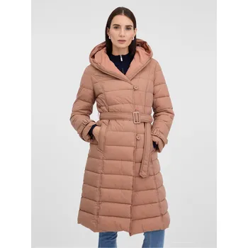 Dámský kabát Béžový dámský prošívaný kabát ORSAY Orsay světle modrá | krémová 3500144