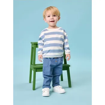 Dětská móda Sinsay - Kalhoty s potiskem - modrá - 509CG-55X - 509CG-55X-86