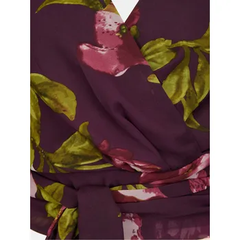 Dámská halenka Fialová zavinovací halenka s květinovým vzorem Orsay zelená | fuchsiová | fialová 3500193