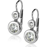 Šperky4U Stříbrné náušnice se zirkony - ZB3793