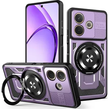 Pouzdro na mobilní telefon Techsuit RuggedCam pro Oppo A5 Pro 4G A5 Pro 5G fialová